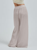 Seamless Basic Woolen Barbera | Merino wool Pants Beige