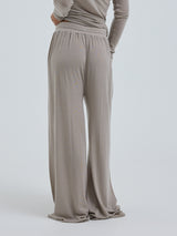 Seamless Basic Woolen Barbera | Merino wool Pants Beige