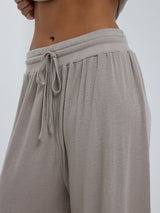 Seamless Basic Woolen Barbera | Merino wool Pants Beige