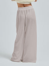 Seamless Basic Woolen Barbera | Merino wool Pants Beige