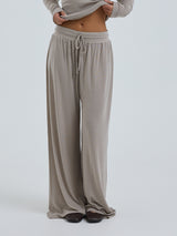 Seamless Basic Woolen Barbera | Merino wool Pants Beige