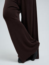 Seamless Basic Woolen Barbera | Merino wool Pants Dark Brown