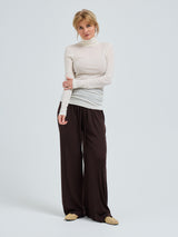 Seamless Basic Woolen Lola | Merino wool Roll Neck Off-White