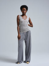 Seamless Basic Cotton Lacey | Cotton Tank Top Grey