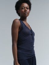Seamless Basic Cotton Lacey | Cotton Tank Top Night Sky