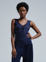 Seamless Basic Cotton Lacey | Cotton Tank Top Night Sky