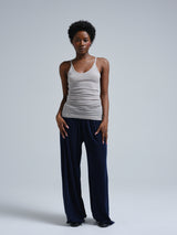 Seamless Basic Cotton Spaghetti | Cotton Strap Top Grey