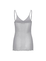 Seamless Basic Cotton Spaghetti | Cotton Strap Top Grey