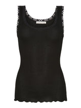 Seamless Basic Donna | Egyptian Cotton Tank Top Black