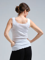 Seamless Basic Donna | Egyptian Cotton Tank Top Off-White