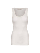 Seamless Basic Woolen Isa | Merino wool Tank Top Off-White