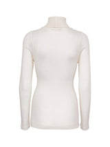 Seamless Basic Woolen Lola | Merino wool Roll Neck Off-White