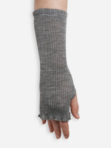 Seamless Basic Mano | Merino wool Wrist warmer Grey Melange