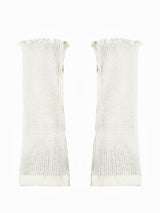 Seamless Basic Mano | Merino wool Wrist warmer Off-White