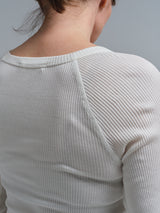 Seamless Basic Silky Jade | Silk Blouse Off-White