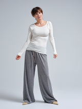 Seamless Basic Silky Jade | Silk Blouse Off-White