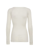 Seamless Basic Silky Jade | Silk Blouse Off-White