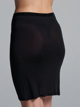 Seamless Basic Sporty Skirt | Silk Petticoat Black