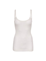 Seamless Basic Woolen Viola | Merino wool Strap Top Off-White