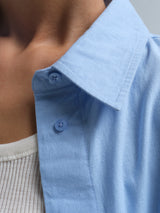 Seamless Basic Amalfi | Cotton Shirt Light blue