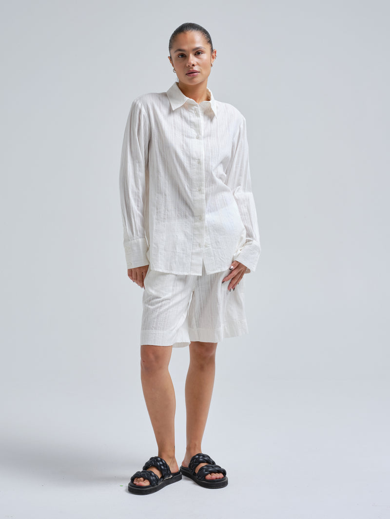 Seamless Basic Amalfi | Cotton Shirt Off-White
