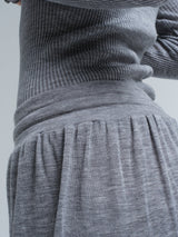 Seamless Basic Barbera | Merino wool Pants Grey Melange