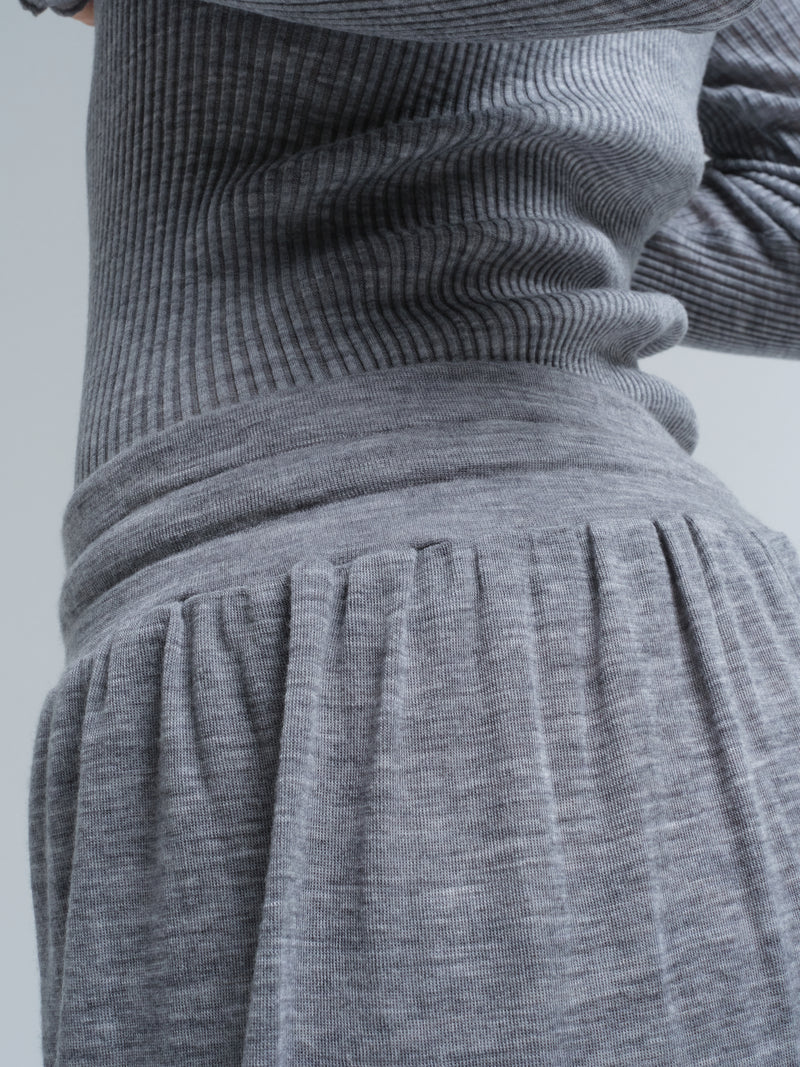 Seamless Basic Barbera | Merino wool Pants Grey Melange