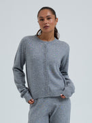 Classic Cardigan | Wool Cashmere - Ash Melange