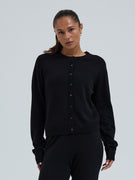 Classic Cardigan | Wool Cashmere - Black