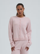 Classic Cardigan | Wool Cashmere - Powder Pink