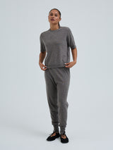 Seamless Basic Classic T-shirt | Wool Cashmere T-shirt Heather Mushroom