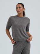 Classic T-shirt | Wool Cashmere - Heather Mushroom