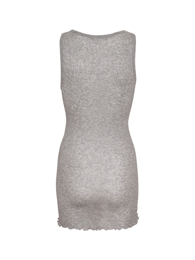 Seamless Basic Cotton Bella | Cotton Tank Top Grey Melange