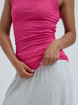 Seamless Basic Cotton Bella | Cotton Tank Top Berry Pink
