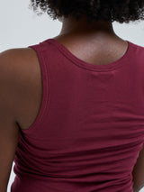 Seamless Basic Cotton Bella | Cotton Tank Top Burgundy