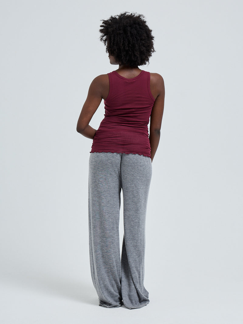 Seamless Basic Cotton Bella | Cotton Tank Top Burgundy
