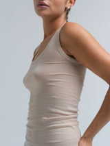 Seamless Basic Cotton Bella | Cotton Tank Top Dark sand