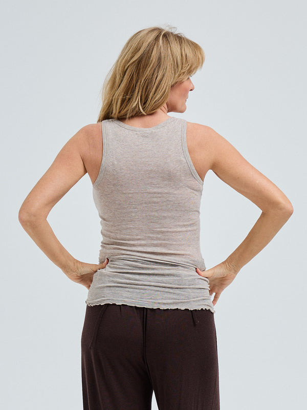 Seamless Basic Cotton Bella | Cotton Tank Top Desert Melange