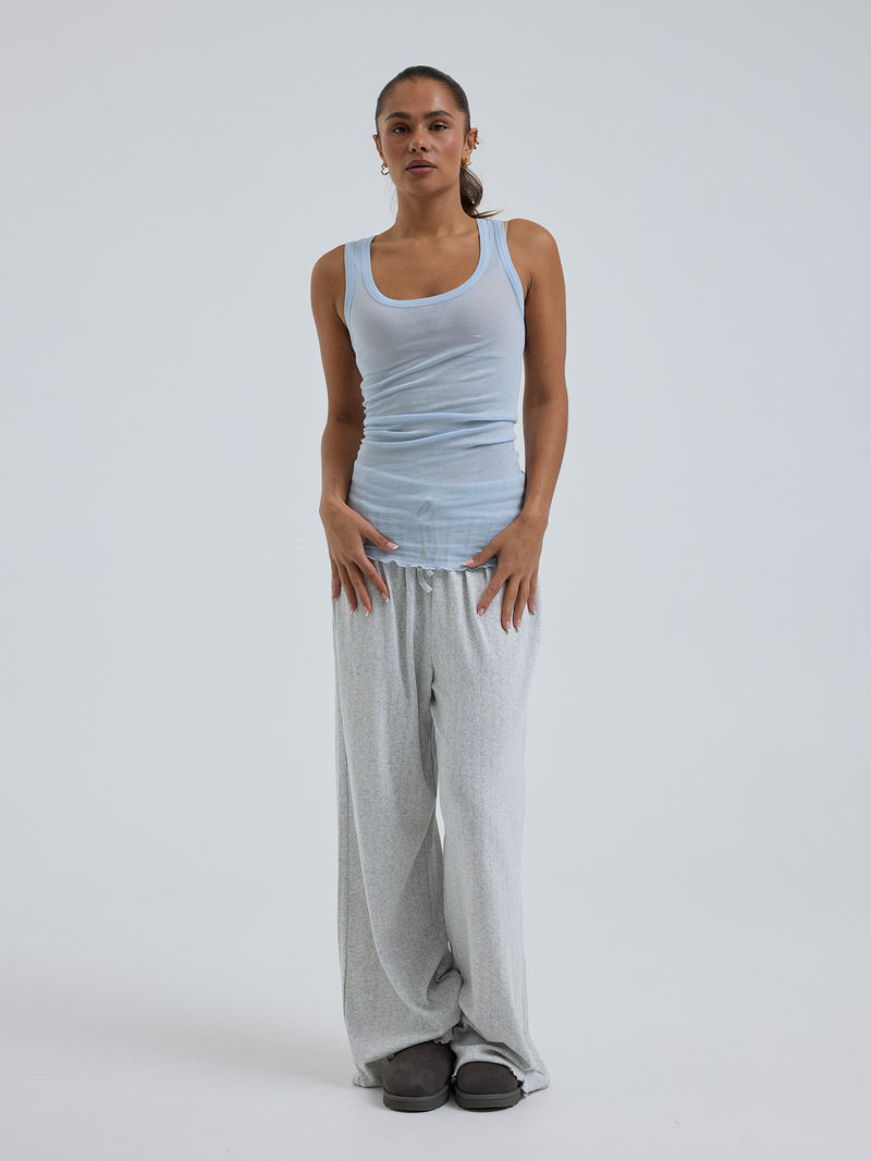 Seamless Basic Cotton Bella | Cotton Tank Top Hazy Sky