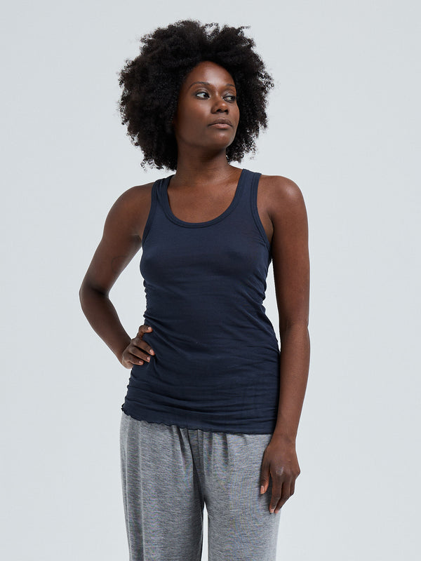 Seamless Basic Cotton Bella | Cotton Tank Top Midnight