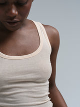 Seamless Basic Cotton Bella | Cotton Tank Top Rosie Beige