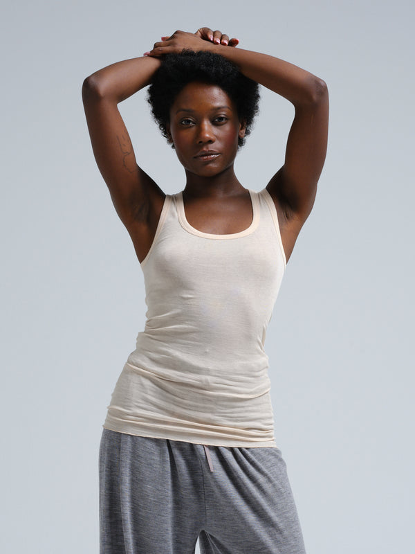 Seamless Basic Cotton Bella | Cotton Tank Top Rosie Beige