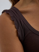 Seamless Basic Cotton Crop Top | Cotton Tank Top Java