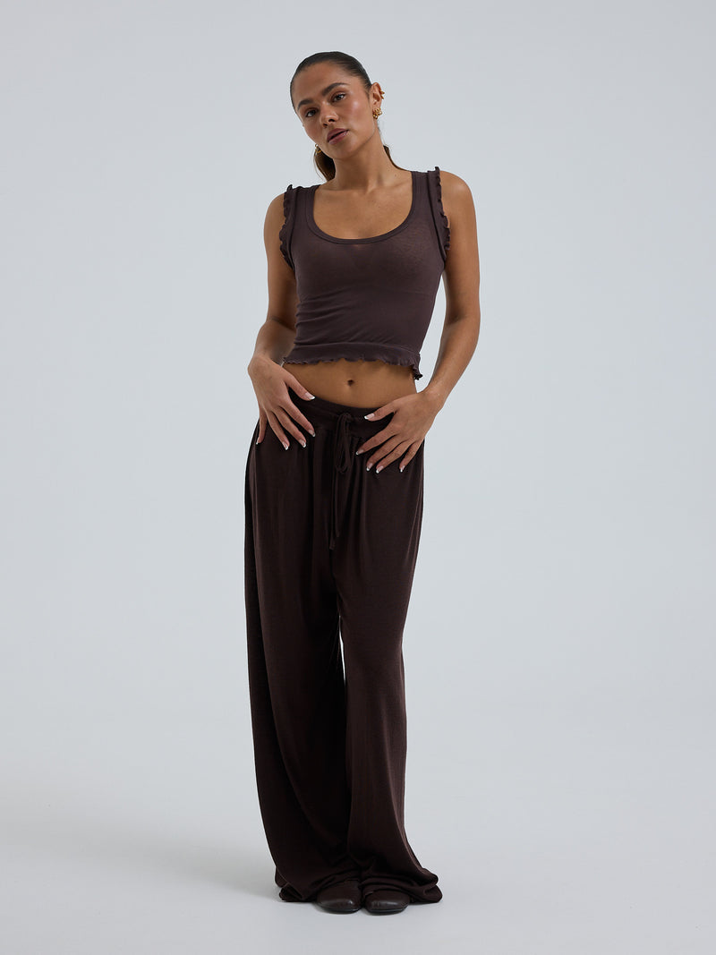 Seamless Basic Cotton Crop Top | Cotton Tank Top Java
