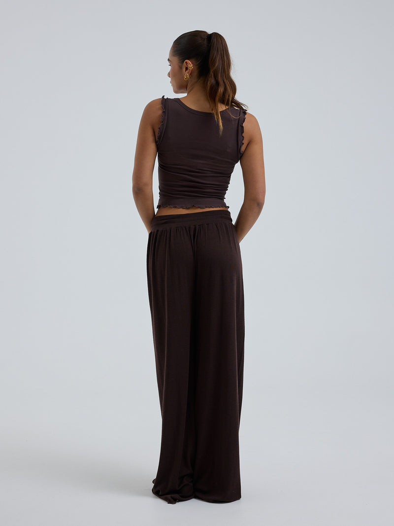 Seamless Basic Cotton Crop Top | Cotton Tank Top Java