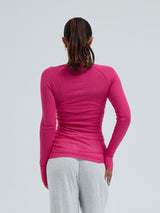 Seamless Basic Cotton Elvira | Cotton L/S T-Shirt Berry Pink