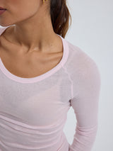 Seamless Basic Cotton Elvira | Cotton L/S T-Shirt Pale Rose