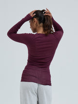 Seamless Basic Cotton Elvira | Cotton L/S T-Shirt Vineyard