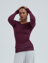Seamless Basic Cotton Elvira | Cotton L/S T-Shirt Vineyard
