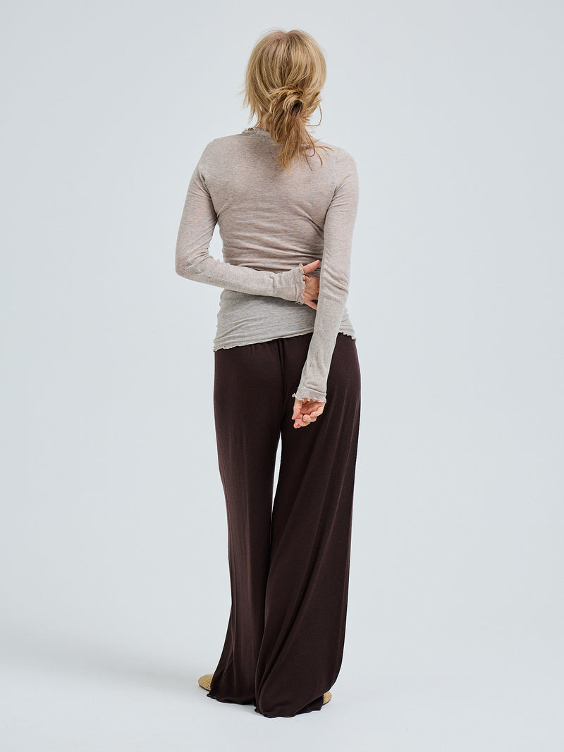 Seamless Basic Cotton Romance | Cotton L/S T-Shirt Desert Melange